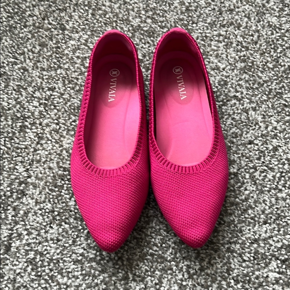 VGUC Vivaia Pink Ballet Flats in a Size 35